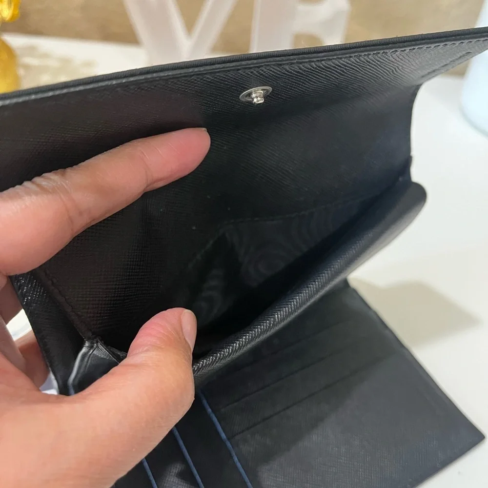 PRADA TESSUTO BLACK NYLON WALLET - Picture 10 of 15